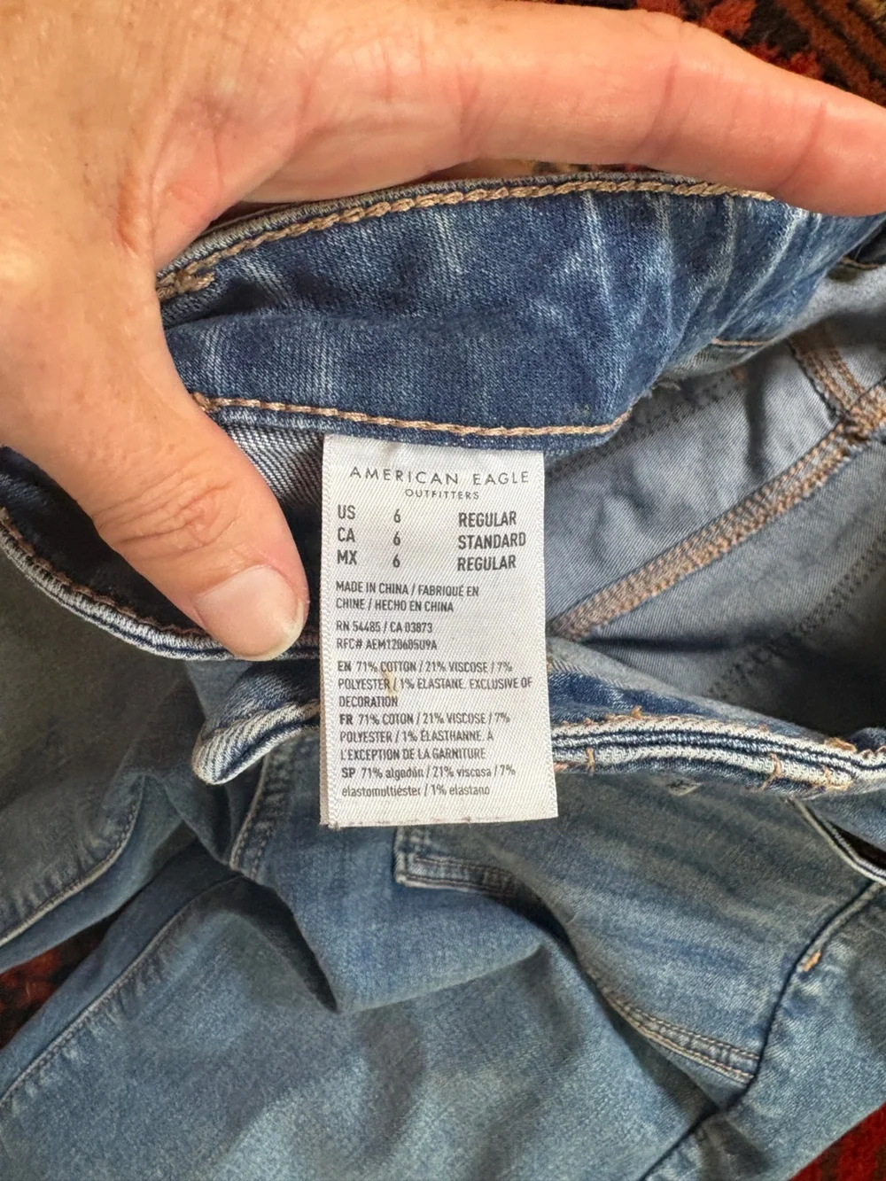 American Eagle Outfitters Light Blue Flare Jeans - Picture 4 of 5